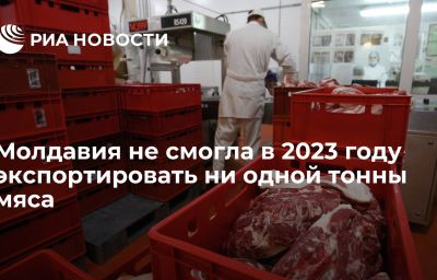 Молдавия не смогла в 2023 году экспортировать ни одной тонны мяса