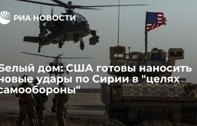 Белый дом: США готовы наносить новые удары по Сирии в "целях самообороны"