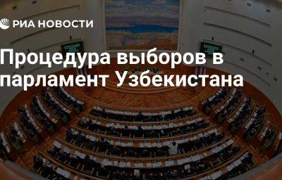 Процедура выборов в парламент Узбекистана