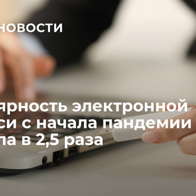 Популярность электронной подписи с начала пандемии выросла в 2,5 раза