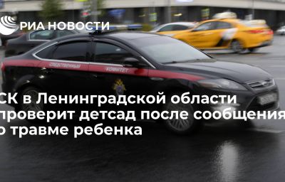 СК в Ленинградской области проверит детсад после сообщения о травме ребенка