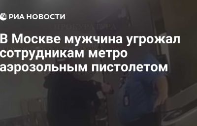 В Москве мужчина угрожал сотрудникам метро аэрозольным пистолетом