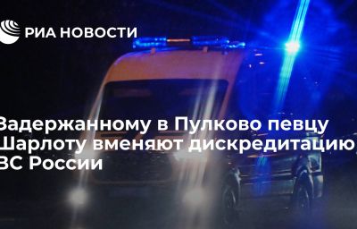 Задержанному в Пулково певцу Шарлоту вменяют дискредитацию ВС России