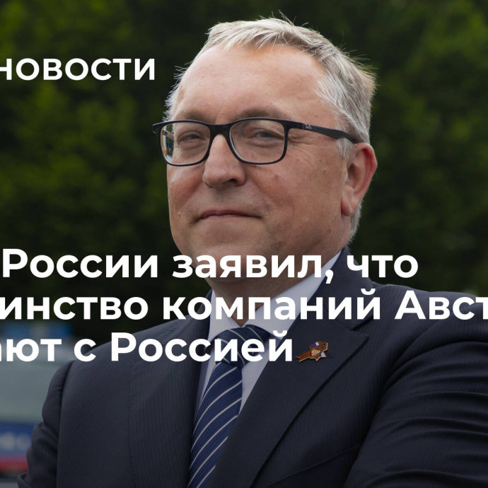 Посол России заявил, что большинство компаний Австрии работают с Россией