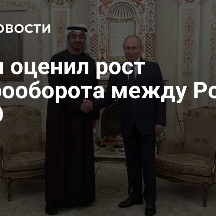 Путин оценил рост товарооборота между Россией и ОАЭ