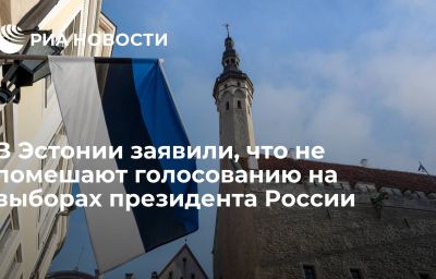 В Эстонии заявили, что не помешают голосованию на выборах президента России