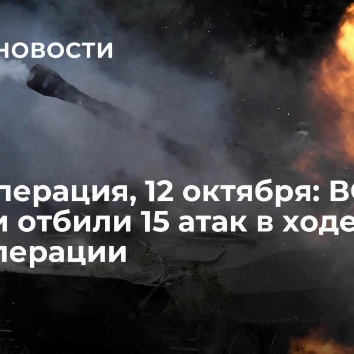 Спецоперация, 12 октября: ВС России отбили 15 атак в ходе спецоперации