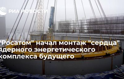 "Росатом" начал монтаж "сердца" ядерного энергетического комплекса будущего