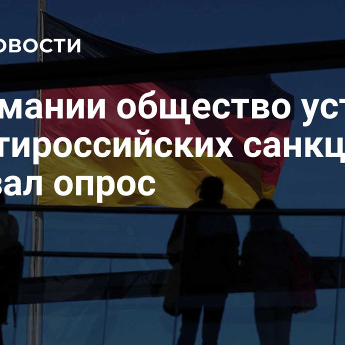 В Германии общество устало от антироссийских санкций, показал опрос