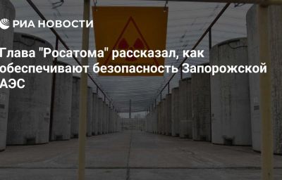 Глава "Росатома" рассказал, как обеспечивают безопасность Запорожской АЭС