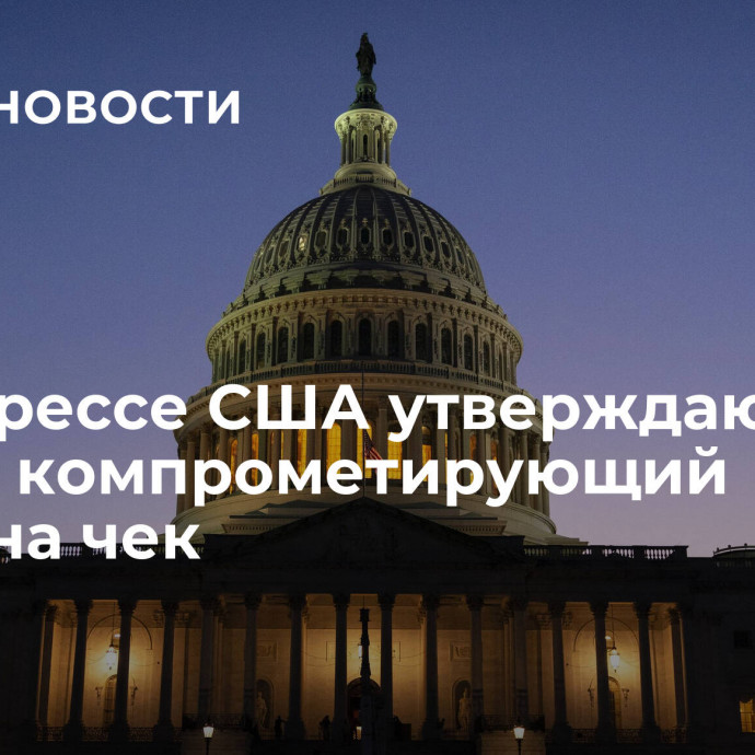 В конгрессе США утверждают, что нашли компрометирующий Байдена чек