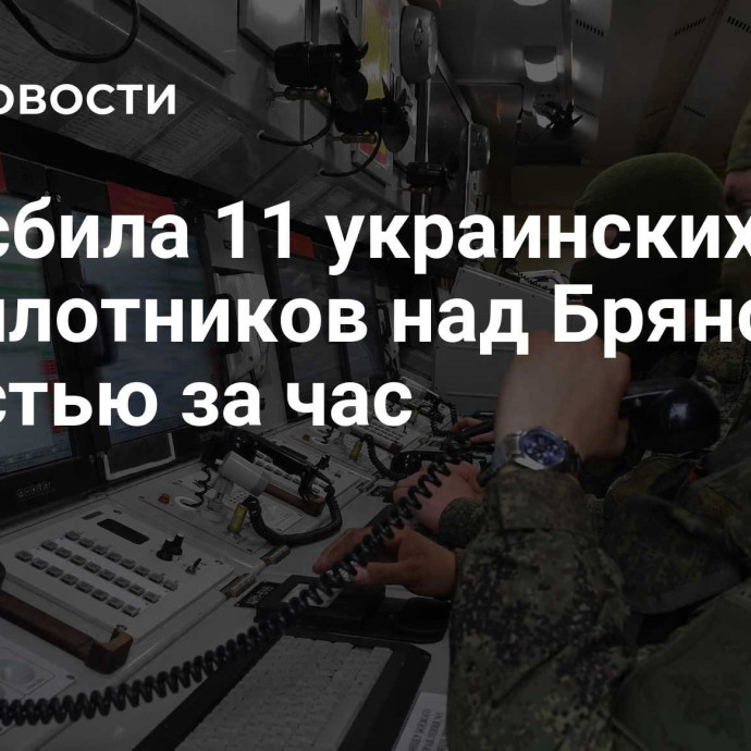 ПВО сбила 11 украинских беспилотников над Брянской областью за час