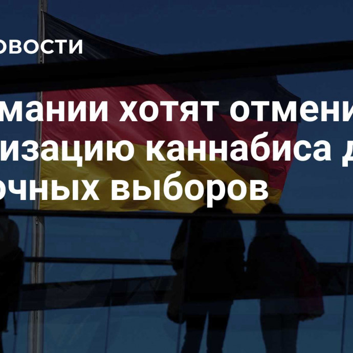 В Германии хотят отменить легализацию каннабиса до досрочных выборов