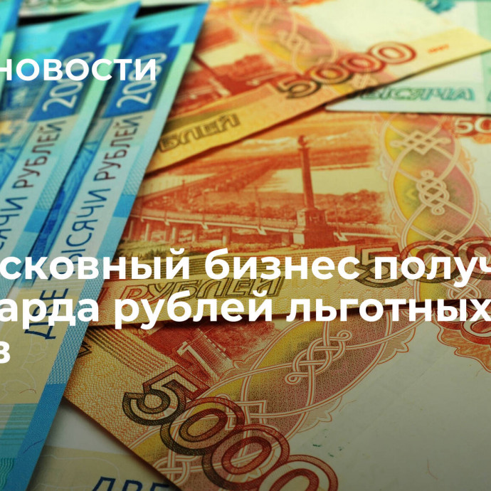 Подмосковный бизнес получил 4,5 миллиарда рублей льготных займов