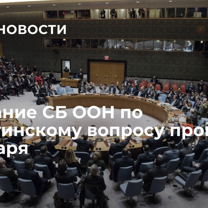 Заседание СБ ООН по палестинскому вопросу пройдет 23 января