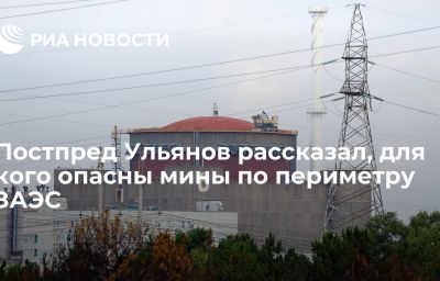 Постпред Ульянов рассказал, для кого опасны мины по периметру ЗАЭС