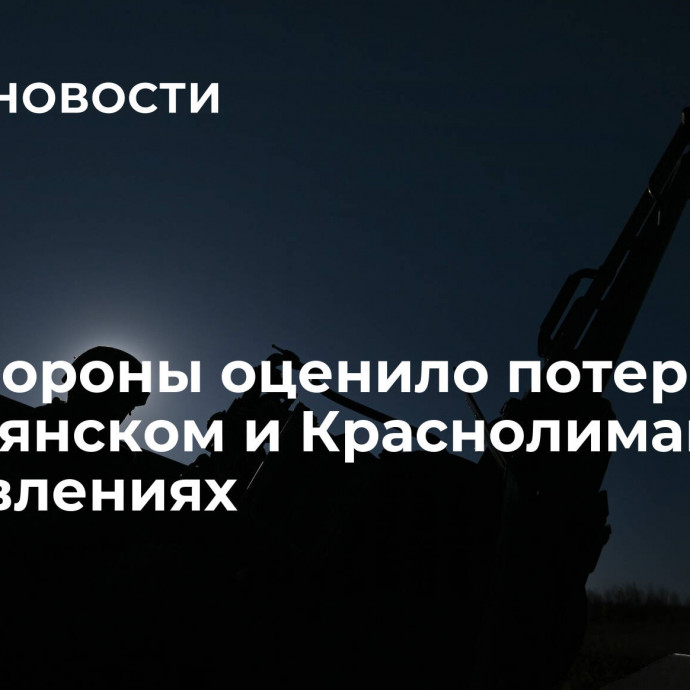 Минобороны оценило потери ВСУ на Купянском и Краснолиманском направлениях