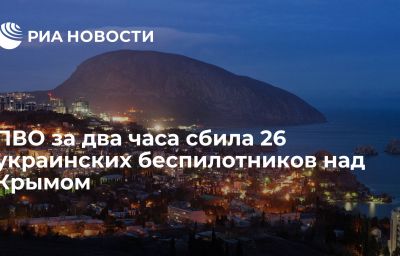 ПВО за два часа сбила 26 украинских беспилотников над Крымом