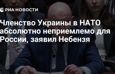 Членство Украины в НАТО абсолютно неприемлемо для России, заявил Небензя