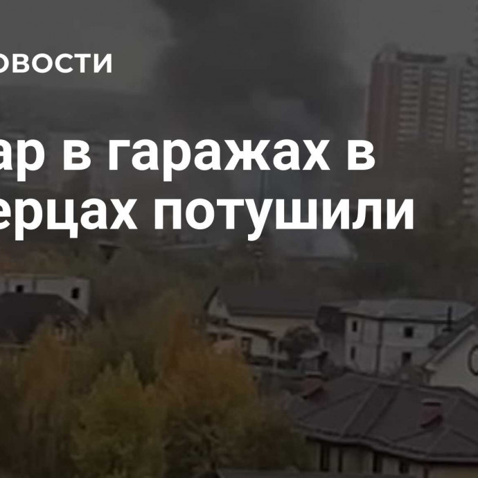 Пожар в гаражах в Люберцах потушили