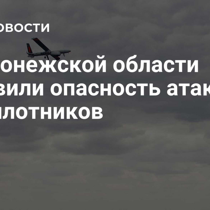 В Воронежской области объявили опасность атаки беспилотников