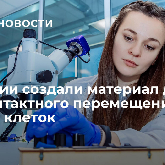 В России создали материал для бесконтактного перемещения живых клеток