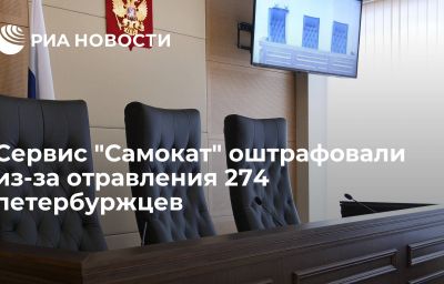 Сервис "Самокат" оштрафовали из-за отравления 274 петербуржцев