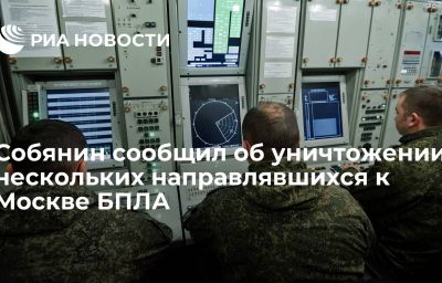 Собянин сообщил об уничтожении нескольких направлявшихся к Москве БПЛА