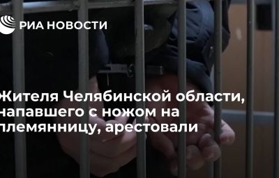 Жителя Челябинской области, напавшего с ножом на племянницу, арестовали