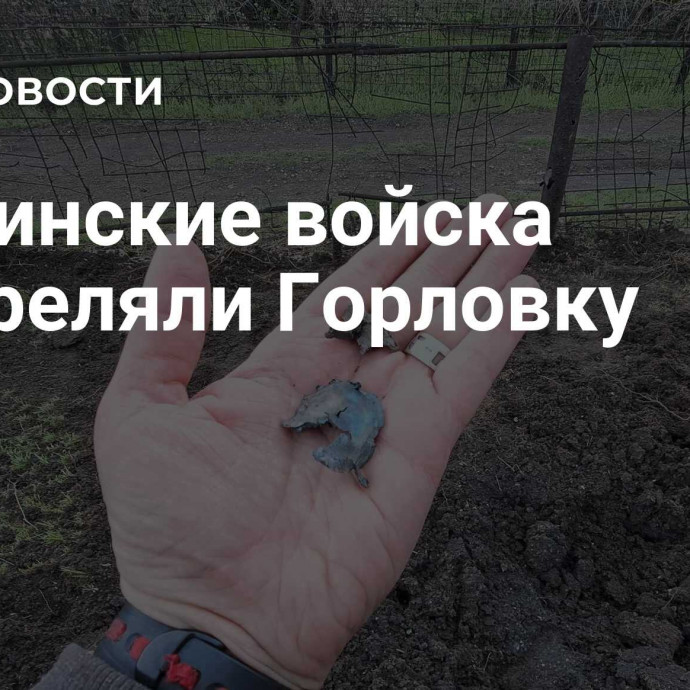 Украинские войска обстреляли Горловку