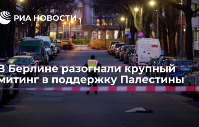 В Берлине разогнали крупный митинг в поддержку Палестины