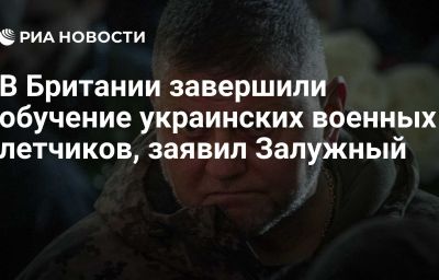 В Британии завершили обучение украинских военных летчиков, заявил Залужный