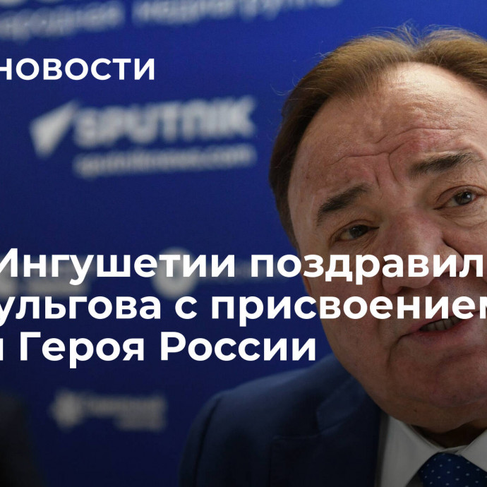 Глава Ингушетии поздравил Хашегульгова с присвоением звания Героя России