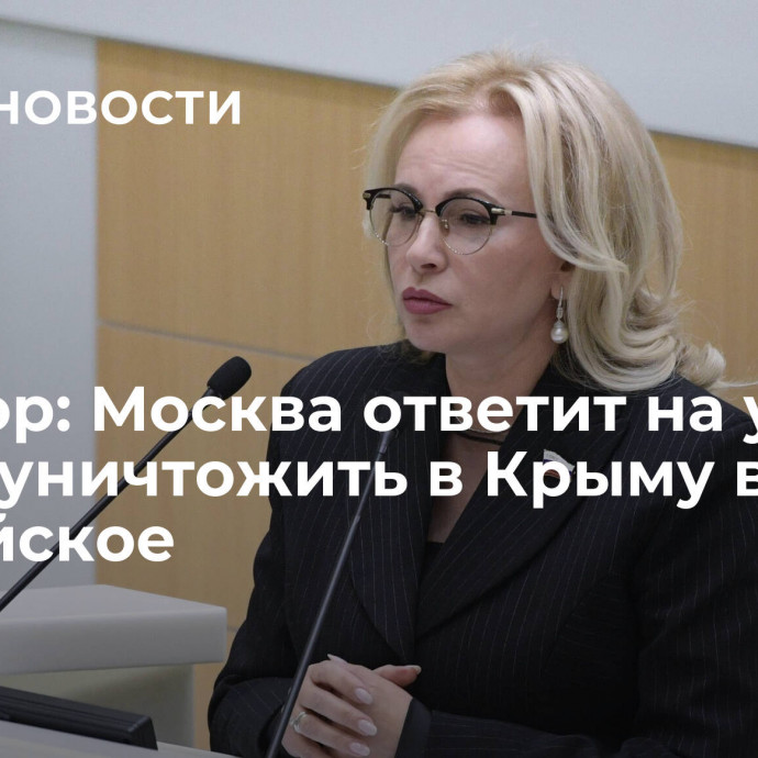 Сенатор: Москва ответит на угрозы Киева уничтожить в Крыму все российское