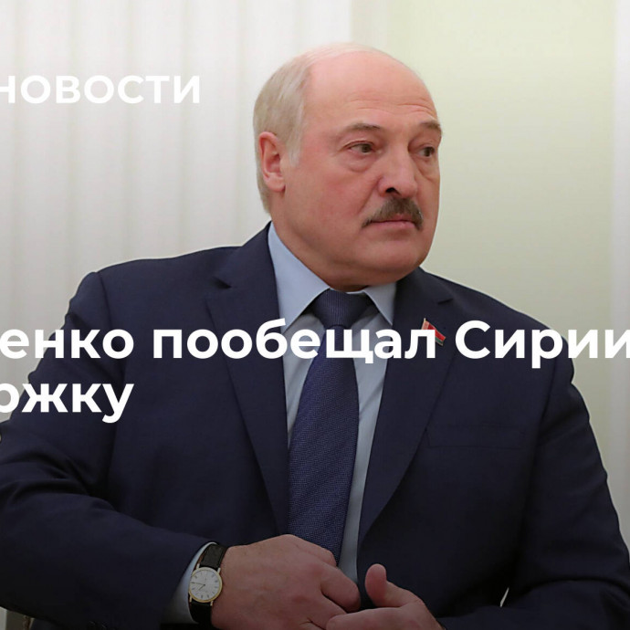 Лукашенко пообещал Сирии поддержку