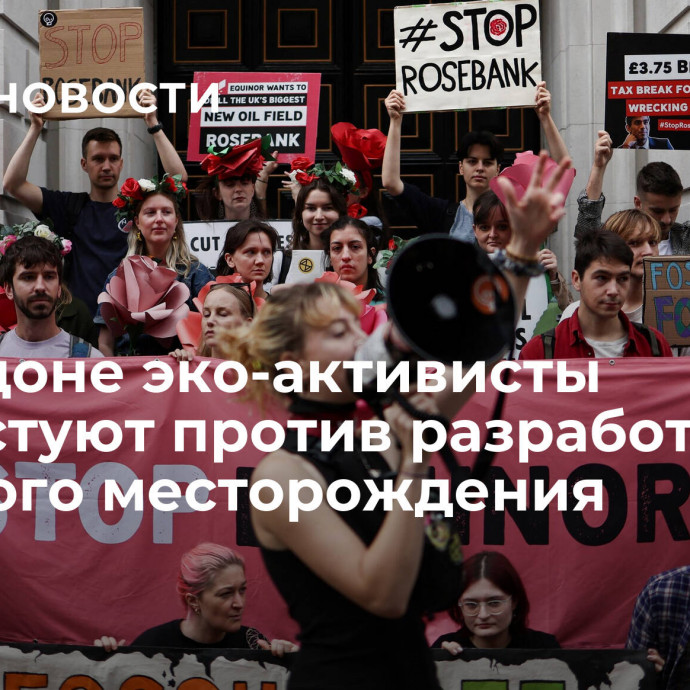 В Лондоне эко-активисты протестуют против разработки крупного месторождения