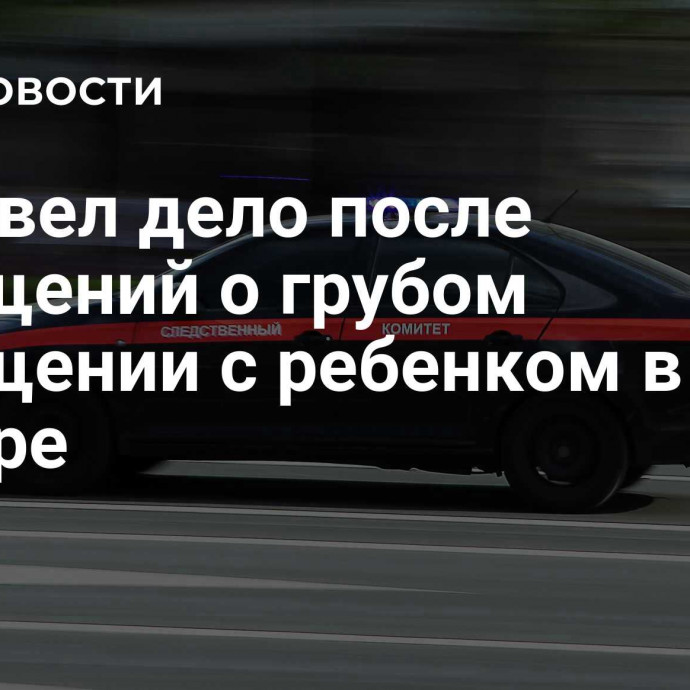 СК завел дело после сообщений о грубом обращении с ребенком в Самаре