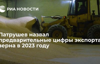 Патрушев назвал предварительные цифры экспорта зерна в 2023 году