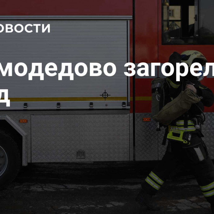 В Домодедово загорелся склад