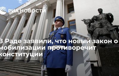 В Раде заявили, что новый закон о мобилизации противоречит конституции