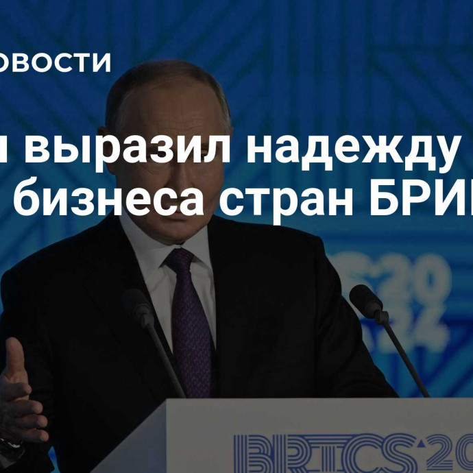 Путин выразил надежду на успех бизнеса стран БРИКС