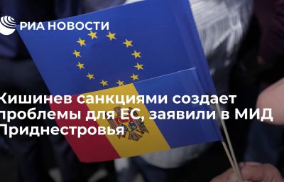 Кишинев санкциями создает проблемы для ЕС, заявили в МИД Приднестровья