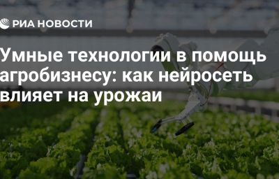 Умные технологии в помощь агробизнесу: как нейросеть влияет на урожаи