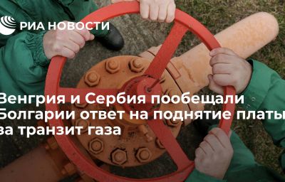 Венгрия и Сербия пообещали Болгарии ответ на поднятие платы за транзит газа