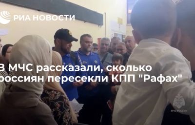 В МЧС рассказали, сколько россиян пересекли КПП "Рафах"