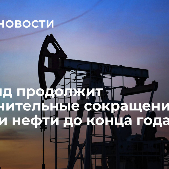 Эр-Рияд продолжит дополнительные сокращения добычи нефти до конца года