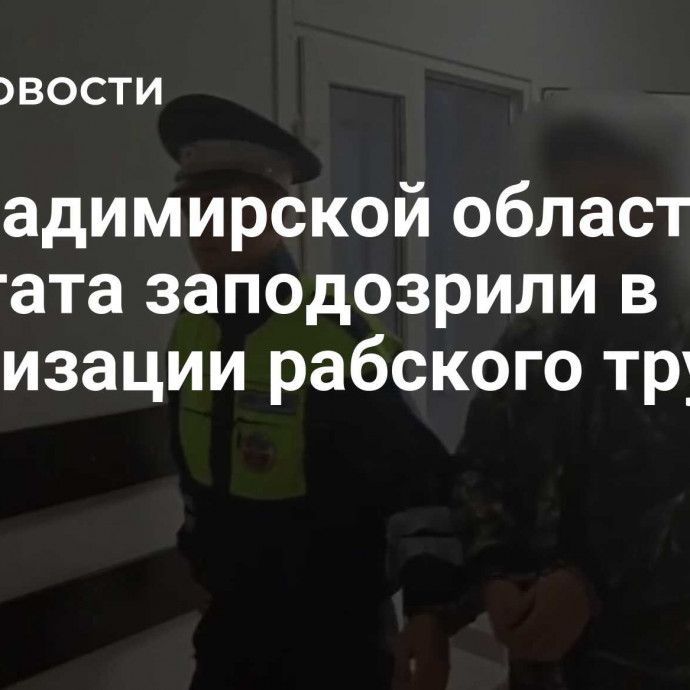 Во Владимирской области депутата заподозрили в организации рабского труда