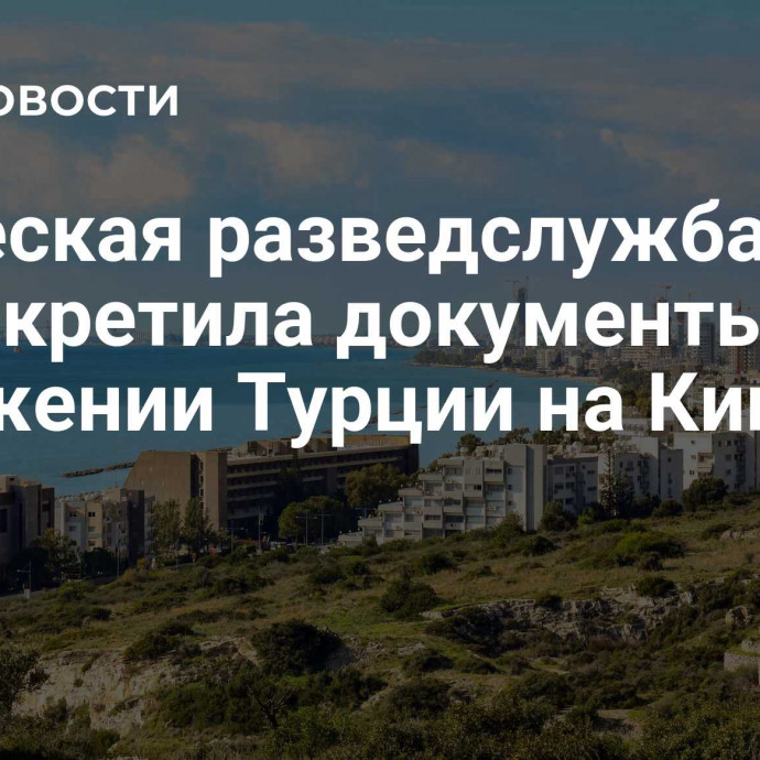 Греческая разведслужба рассекретила документы о вторжении Турции на Кипр