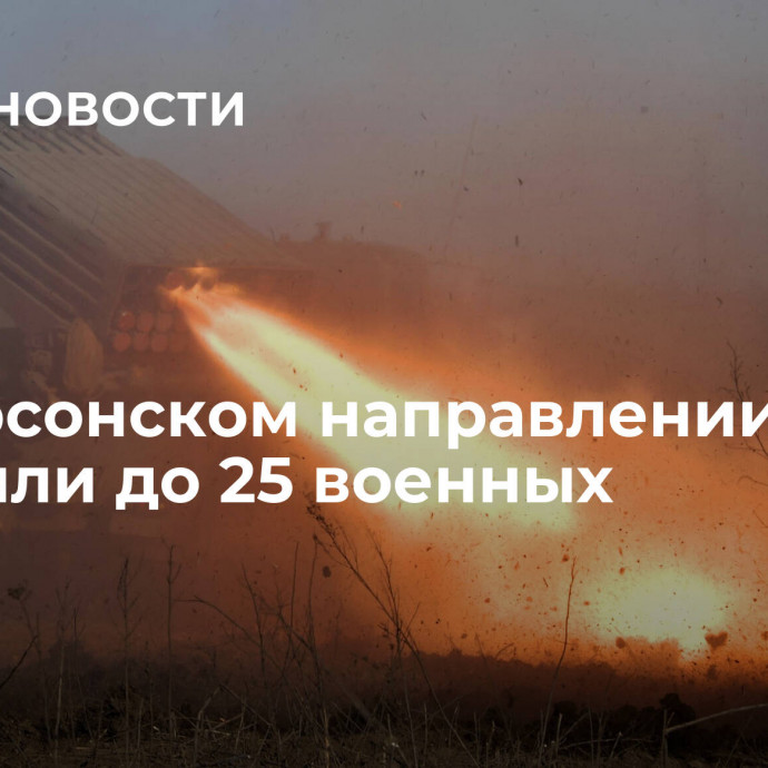 На Херсонском направлении ВСУ потеряли до 25 военных