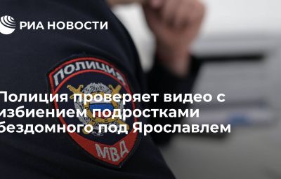 Полиция проверяет видео с избиением подростками бездомного под Ярославлем